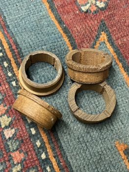 Pertinaxbuchse mit Bund innen 36 mm außen 45,2 mm mit Bund 51 mm